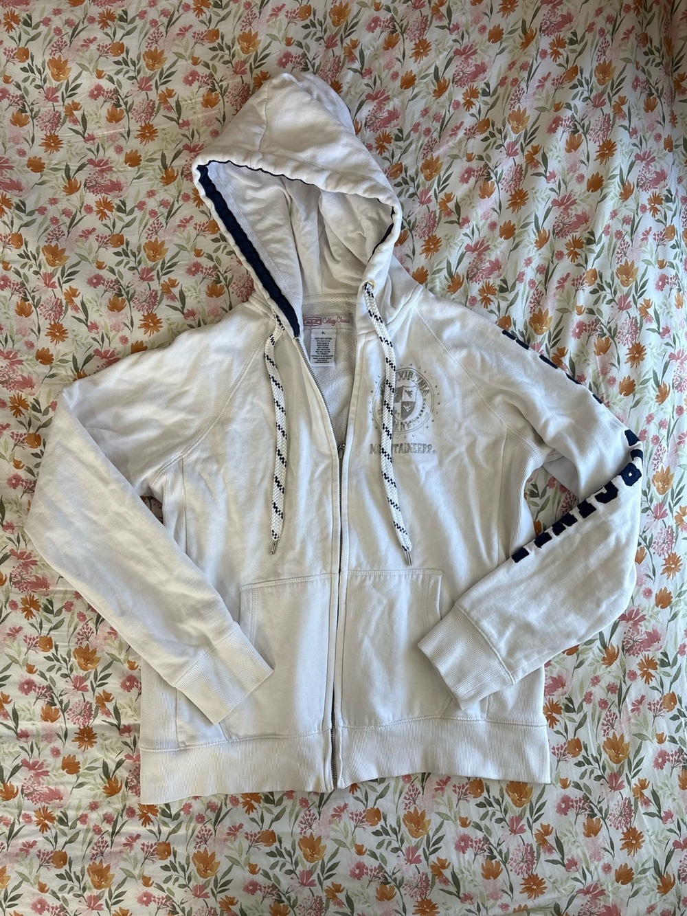 College Classics WVU Rhinestone Zip Up Jacket Size XL